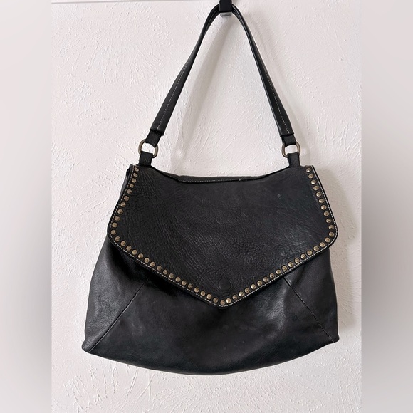 Costanza Rota Handbags - Costanza Rota | Black Leather Studded Should Bag